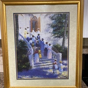 Vintage Gold Framed Home Interior Picture